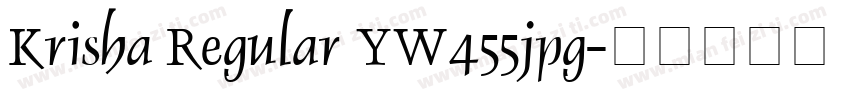 Krisha Regular YW455jpg字体转换